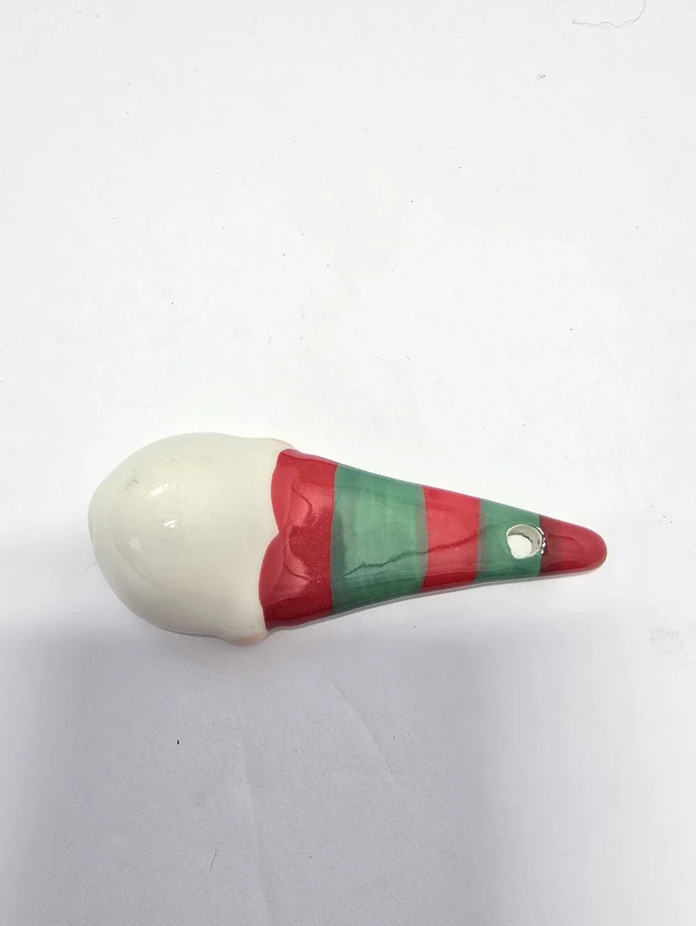 Set of 4 Holiday Time Christmas Gnome Ceramic Measuring Spoon Set